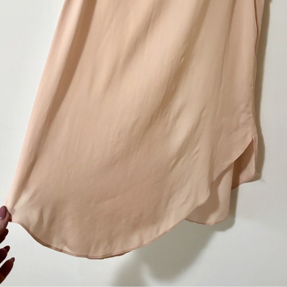 Wilfred| Aritzia| 100% Silk Blush Pale Pink Tank Top Blouse w/Open Back Sz XS - Picture 6 of 6